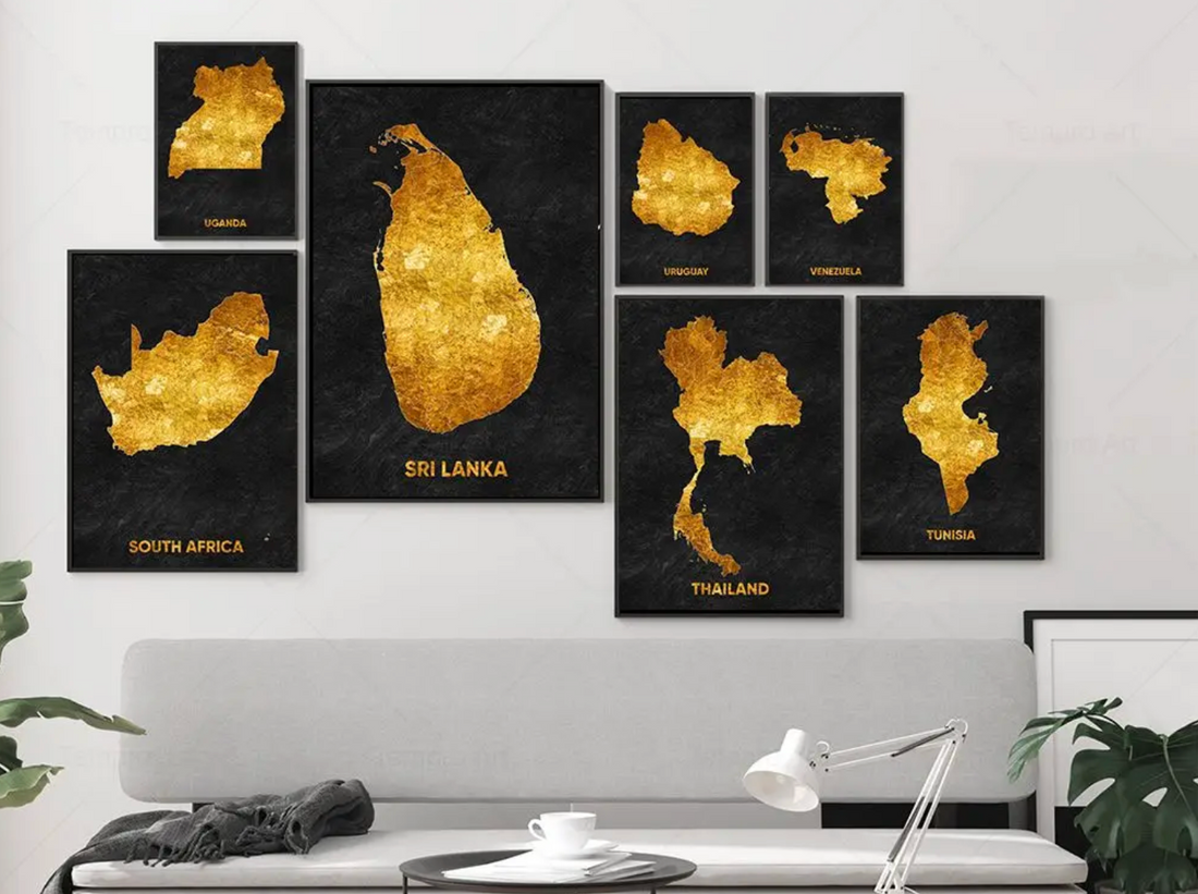 Comment Transformer Votre Intérieur avec des Cartes de Pays