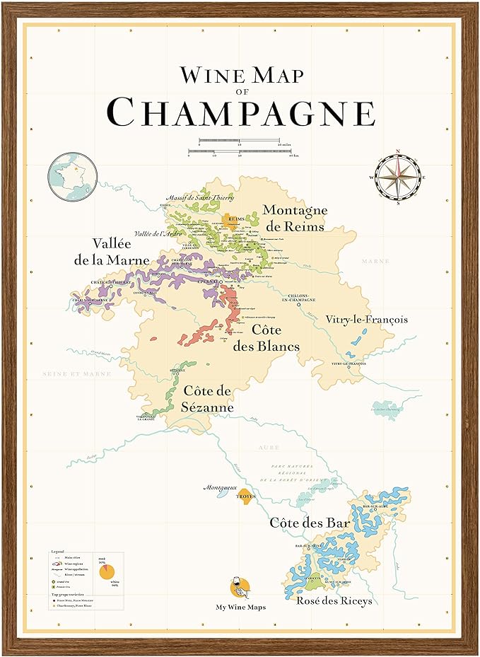 Carte des vins de Champagne Vintage