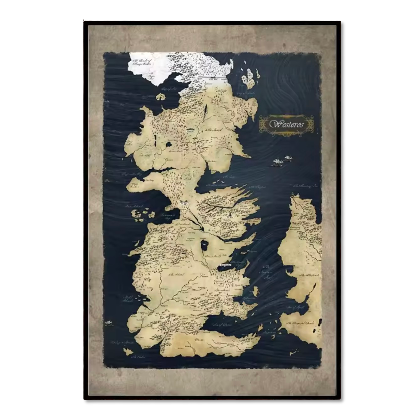 Carte de Westeros – Carte Murale Game of Thrones