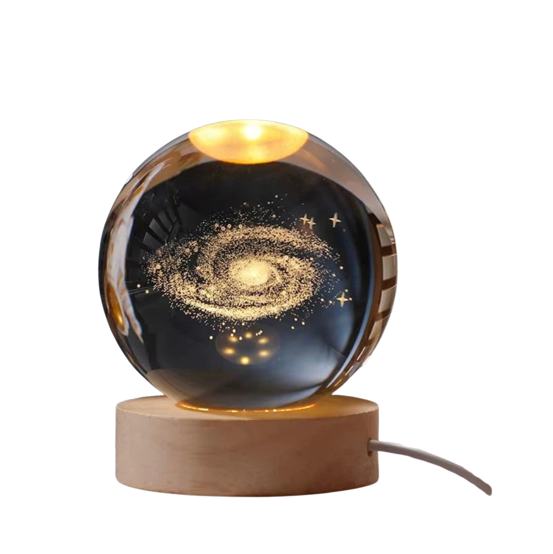 Veilleuse Boule de cristal - carte de la Voie Lactée