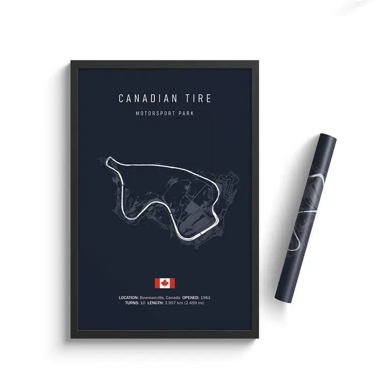 Affiche F1 – Carte du Circuit de Zandvoort - Pays-Bas