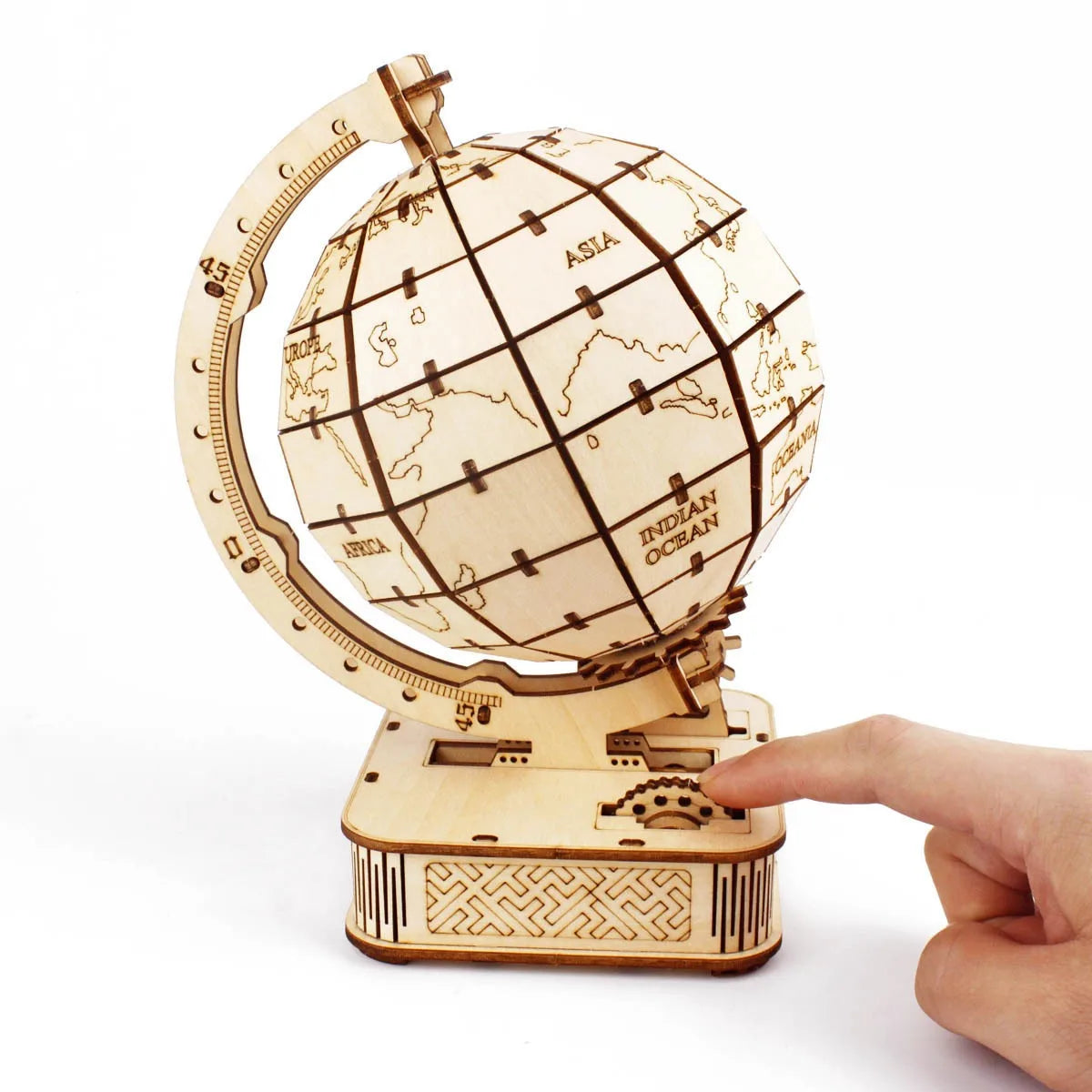 Puzzle 3D en Bois à Assembler, Modèle globe terrestre