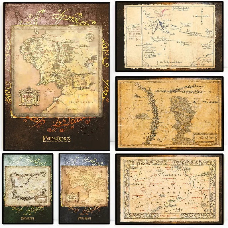 Carte Le Seigneur des Anneaux - Montagne solitaire