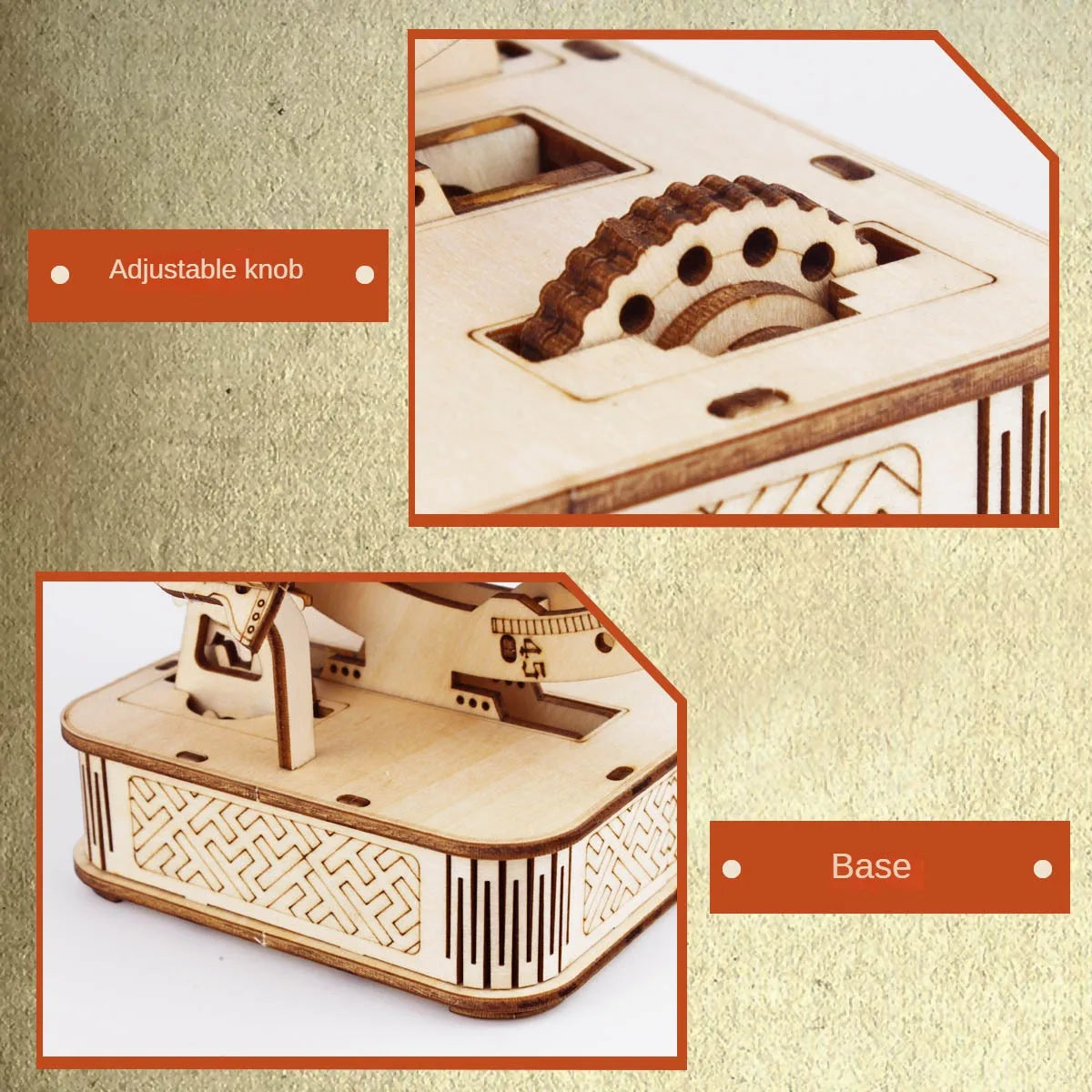 Puzzle 3D en Bois à Assembler, Modèle globe terrestre