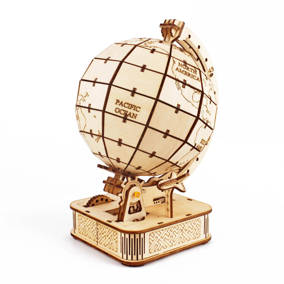 Puzzle 3D en Bois à Assembler, Modèle globe terrestre