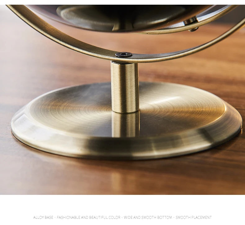 Globe Terrestre de Bureau Noir – Décoratif & Éducatif