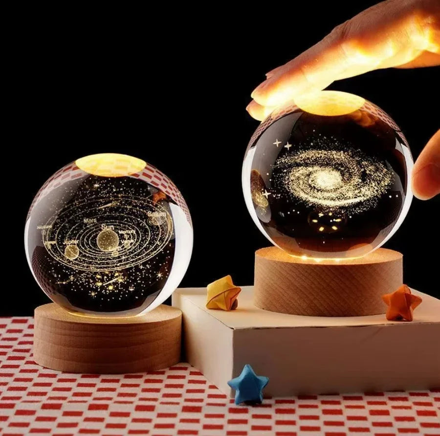 Veilleuse Boule de cristal - carte de la Voie Lactée