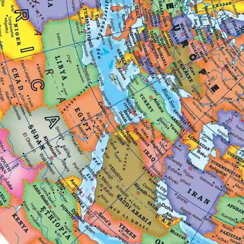 Globe terrestre rotatif et éducatif (plusieurs dimensions)