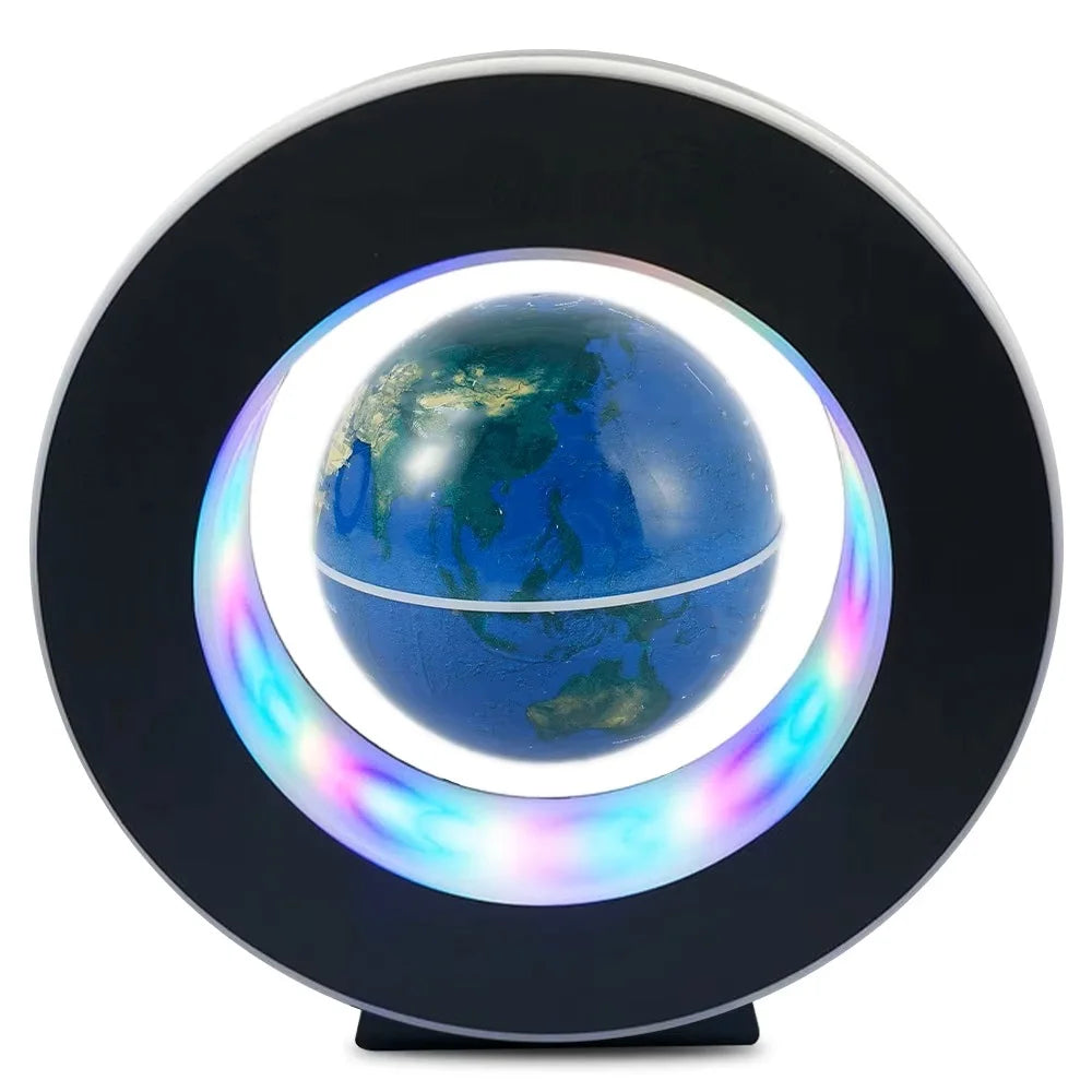 Globe Terrestre Flottant LED – Carte du Monde en Lévitation Magnétique Rotative