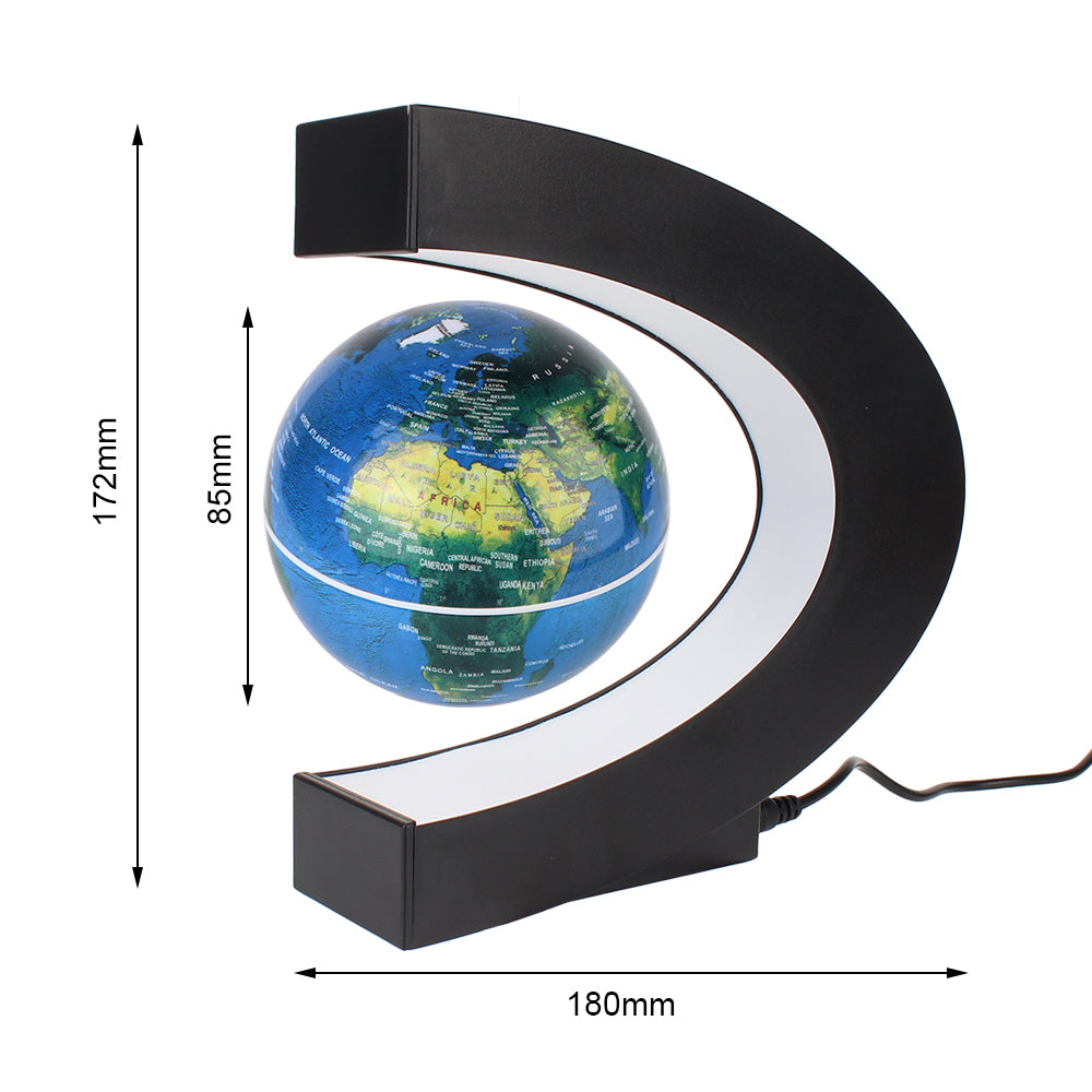 Globe terrestre à levitation LED (Technologie Magnétique)